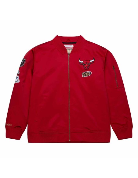 NBA Acquista la giacca Chicago Bulls Bomber in raso leggero |24Segons