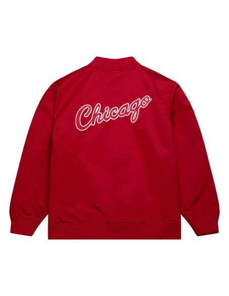 NBA Acquista la giacca Chicago Bulls Bomber in raso leggero |24Segons