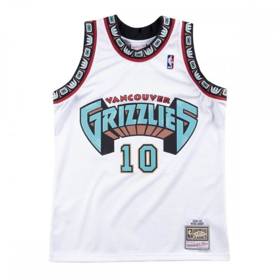 Acquista la Maglietta Mike Bibby Vancouver Grizzlies 98-99 Bianco|24Segoni