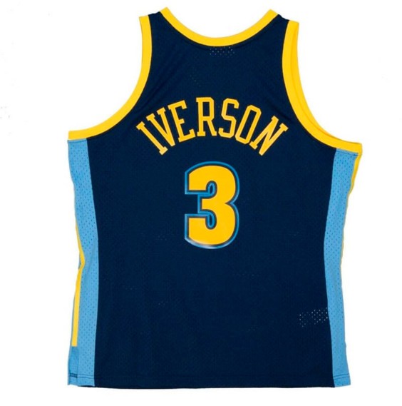 Comprare Allen Iverson Denver Nuggets 06-07 Blue Swingman | 24Segons