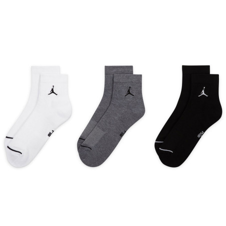 Jordan Everyday Black White Grey Black Socks 3pr