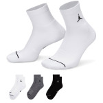 Jordan Everyday Black White Grey Black Socks 3pr