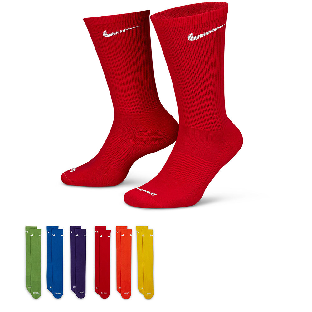 Calcetines Nike Everyday Plus Cushioned Training Crew Multicolor Rainbow 6pk