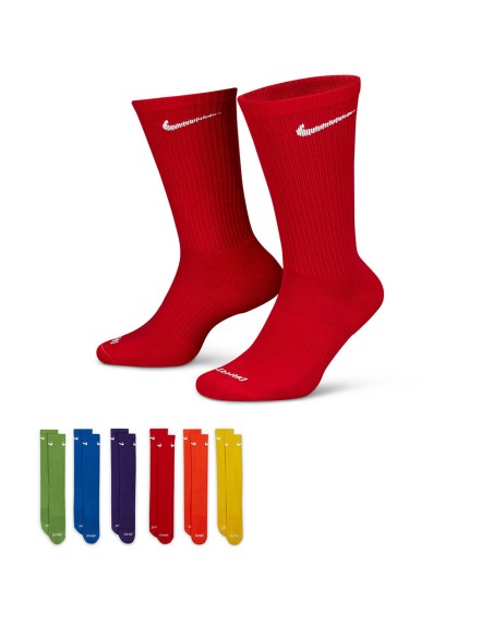 Nike Acheter Chaussettes Everyday Plus Multicolore Arc-en-ciel 6pk|24Segons