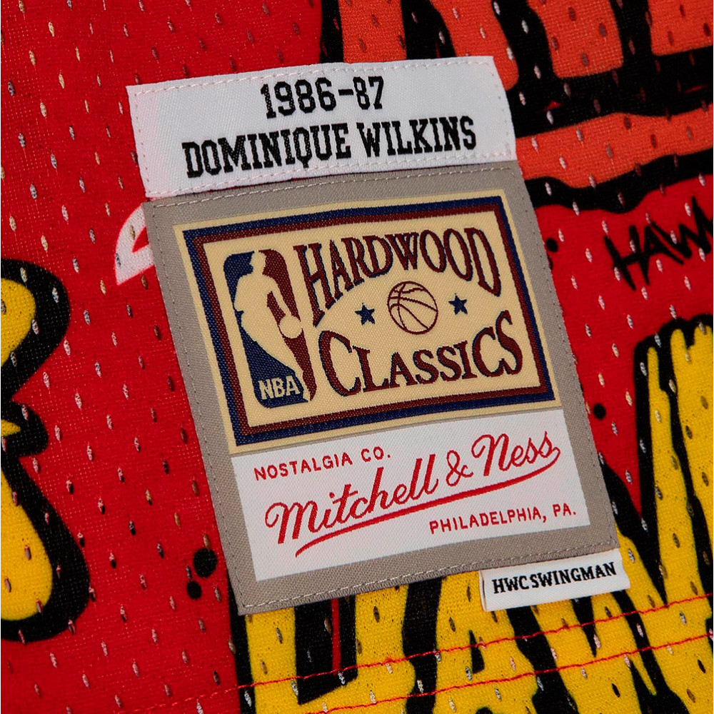 Dominique Wilkins Atlanta Hawks 1986-87 Slap Sticker Swingman