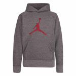 Junior Jumpman Logo Fleece Grey Red Hoodie