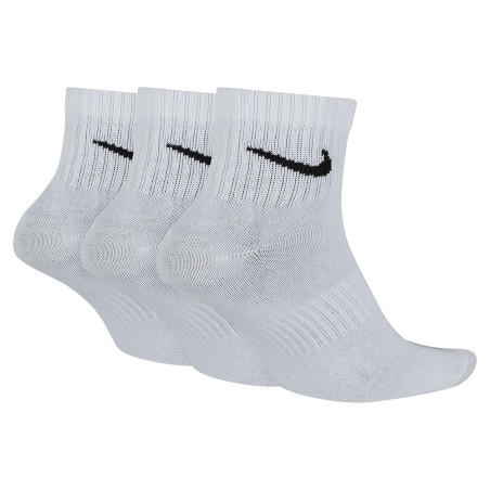 Nike Everyday Lightweight Ankle White 3pk Socks