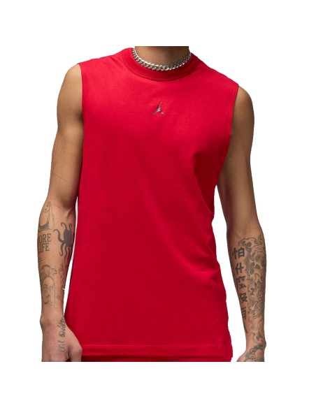 Jordan Acheter T-shirt Dri-FIT Sans Manche Rouge | 24Segons
