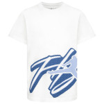 Junior Jordan Mesh Flight Graphic White T-Shirt