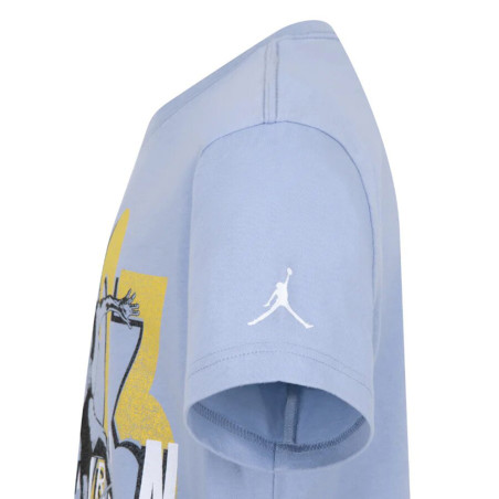 Junior Jordan Retro Spec Graphic Blue Grey T-Shirt