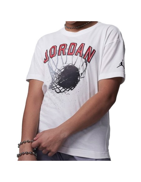 Jordan Acheter T-shirt Junior Hoops Blanc | 24Segons