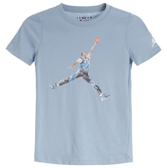 Jordan Acquista la T-shirt Junior Acquerello Blu Grigio | 24Segons