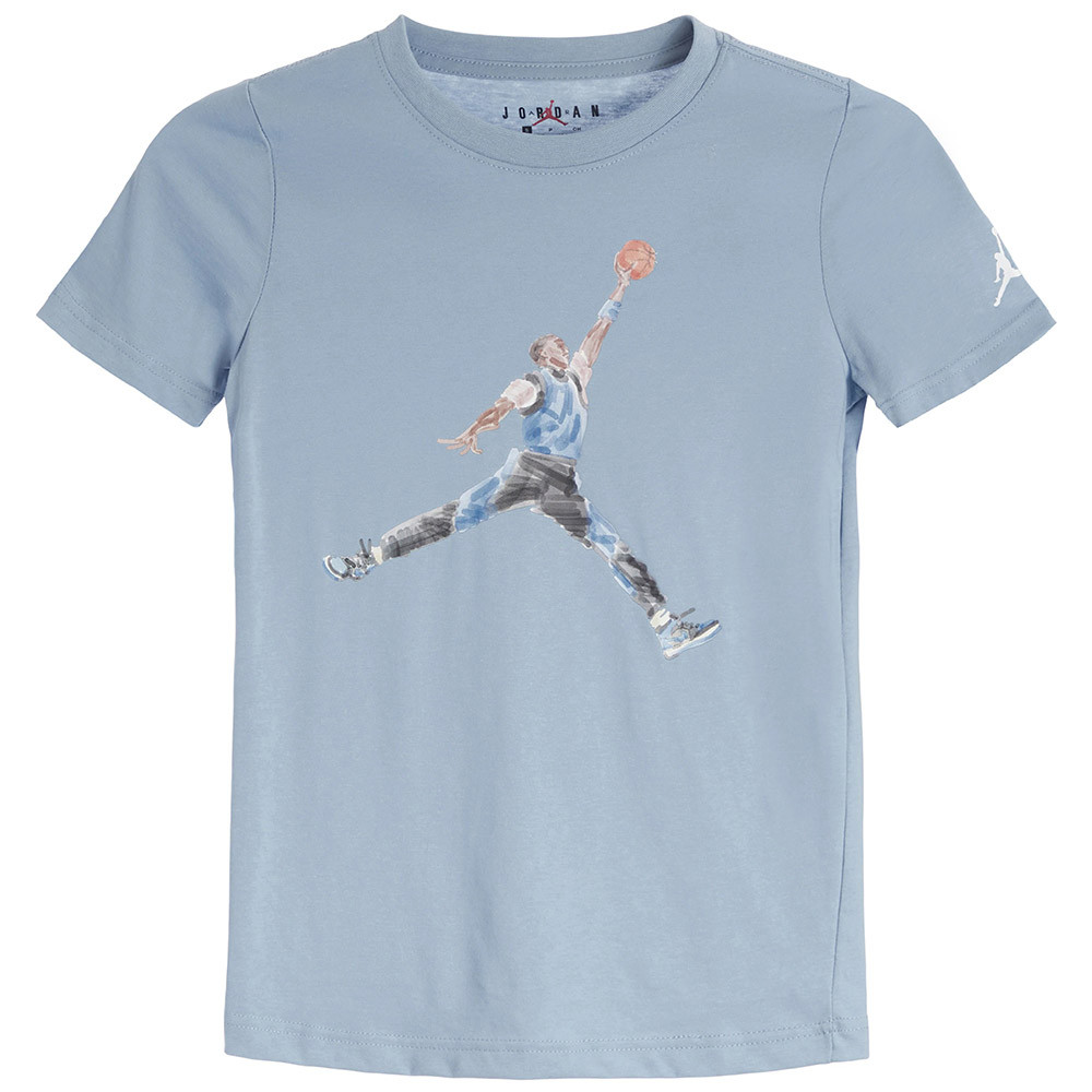 Junior Jordan Watercolor Blue Grey T-Shirt