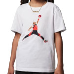 Junior Jordan Watercolor White T-Shirt