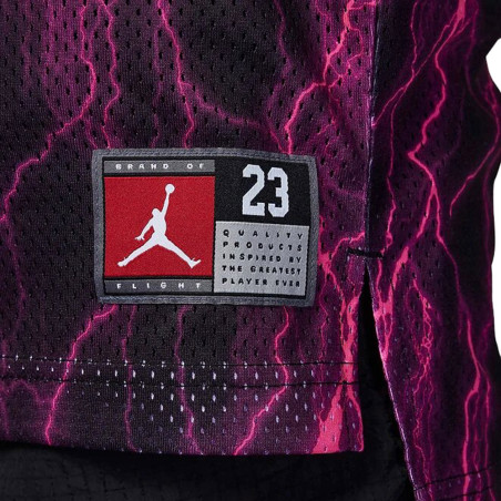 Junior Jordan 23 Striped Pink Purple Jersey