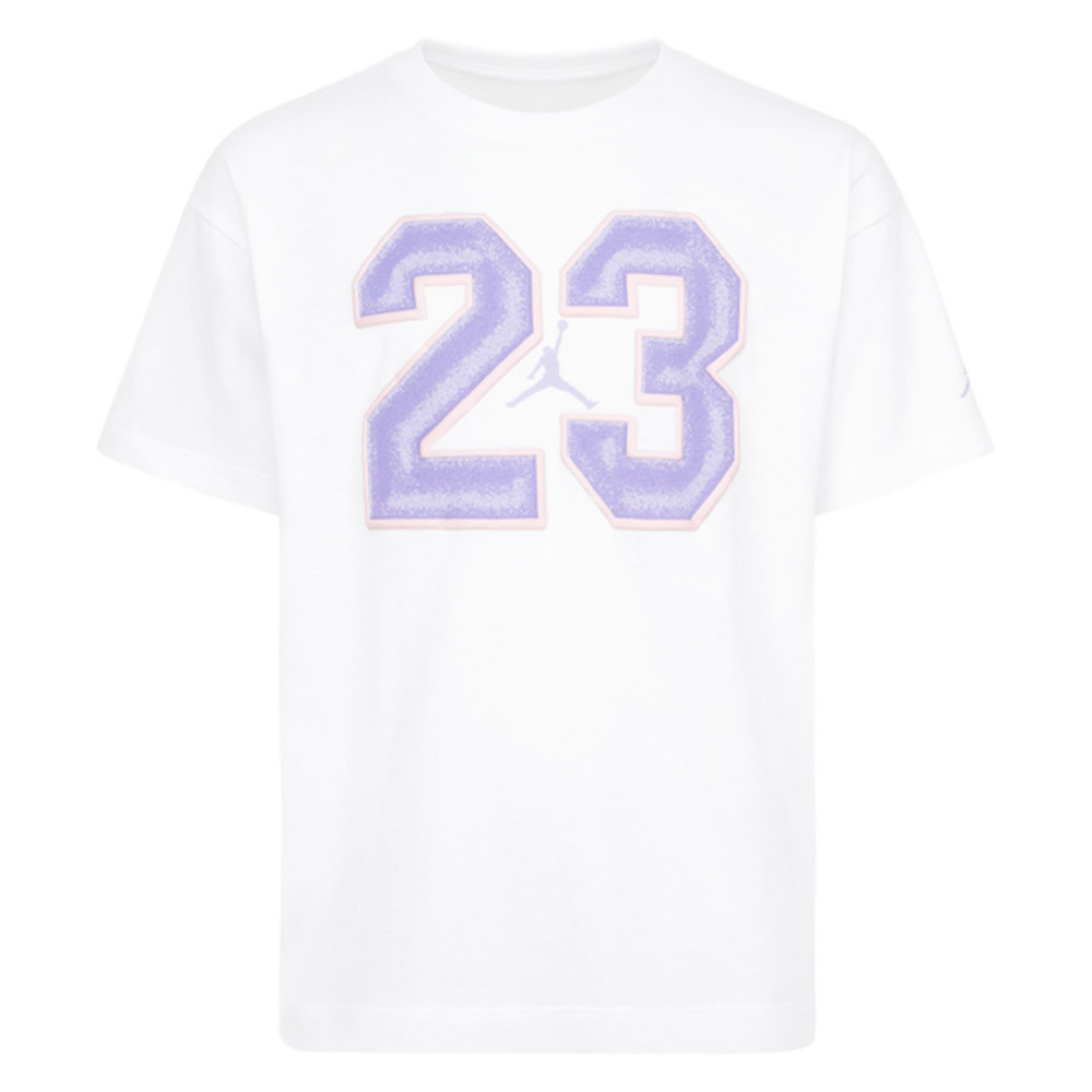 Junior Jordan 23 Flight White Purple T-Shirt