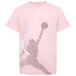 Camiseta Junior Jordan Gradient Stacked Pink