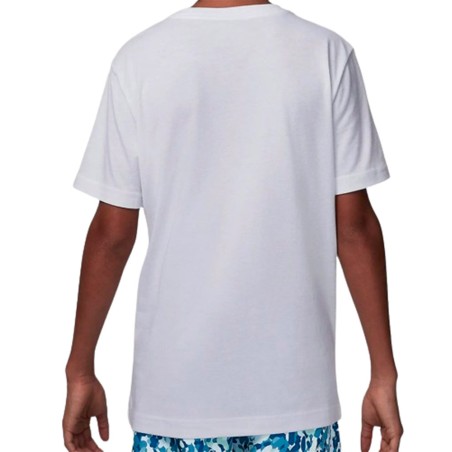 Junior Jordan Gradient Stacked White T-Shirt