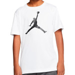 Camiseta Junior Jordan Jumpman Logo Dri-Fit White