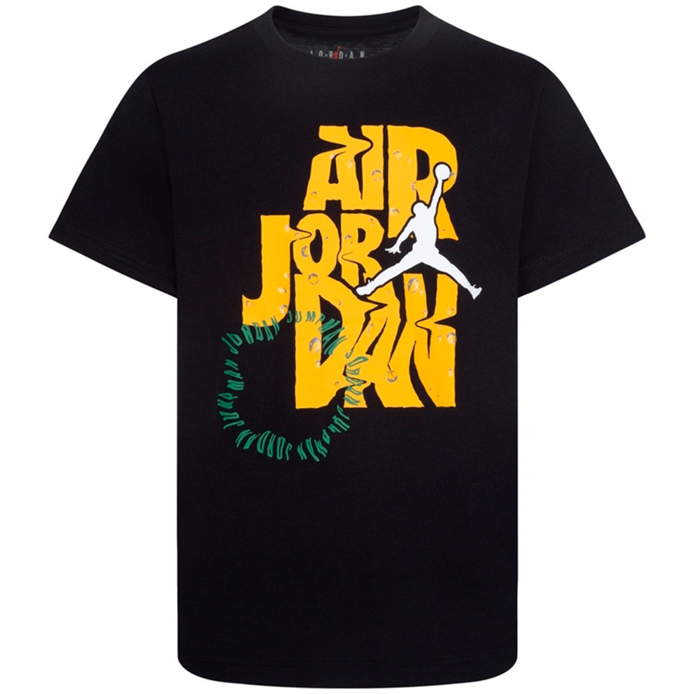 Junior Jordan Fuel Up Cool Down Drop Black T-Shirt