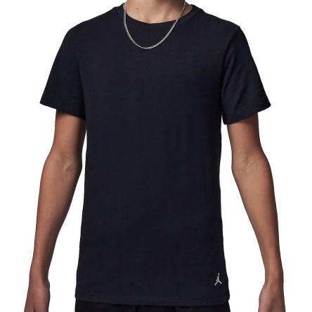 Buy Junior Jordan Flight Base 2 Pk Black T-Shirt | 24Segons