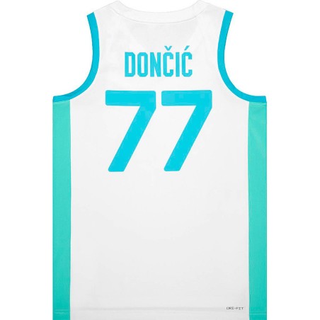 Luka Doncic Slovenia 23-24 Preolympic White Jersey