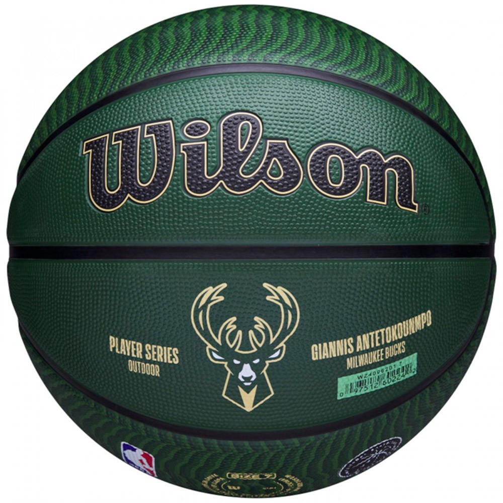 Giannis Antetokounmpo Milwaukee Bucks NBA Player Icon Outdoor Sz7 Ball