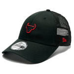Chicago Bulls 9Forty Trucker Black Cap