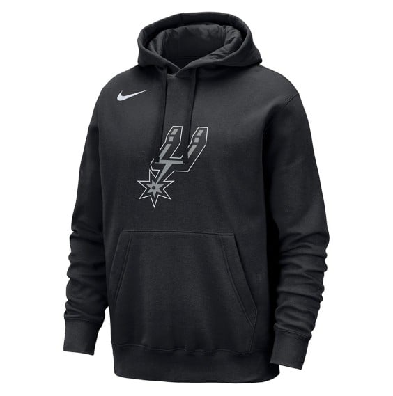 Acquista la felpa San Antonio Spurs Club Team Logo Black | 24Segons