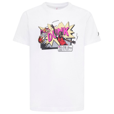 Jordan Acquista la T-shirt Junior Comic Dunk White | 24Segons
