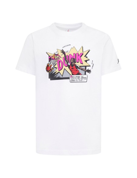 Jordan Acquista la T-shirt Junior Comic Dunk White | 24Segons