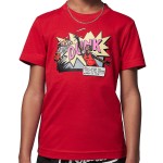 Camiseta Junior Jordan Comic Dunk Red