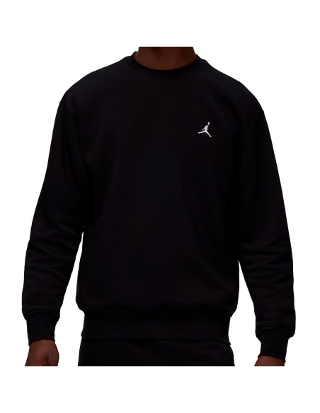 Jordan Acquista Felpa Brooklyn Fleece Crew-Neck Nero | 24Segons