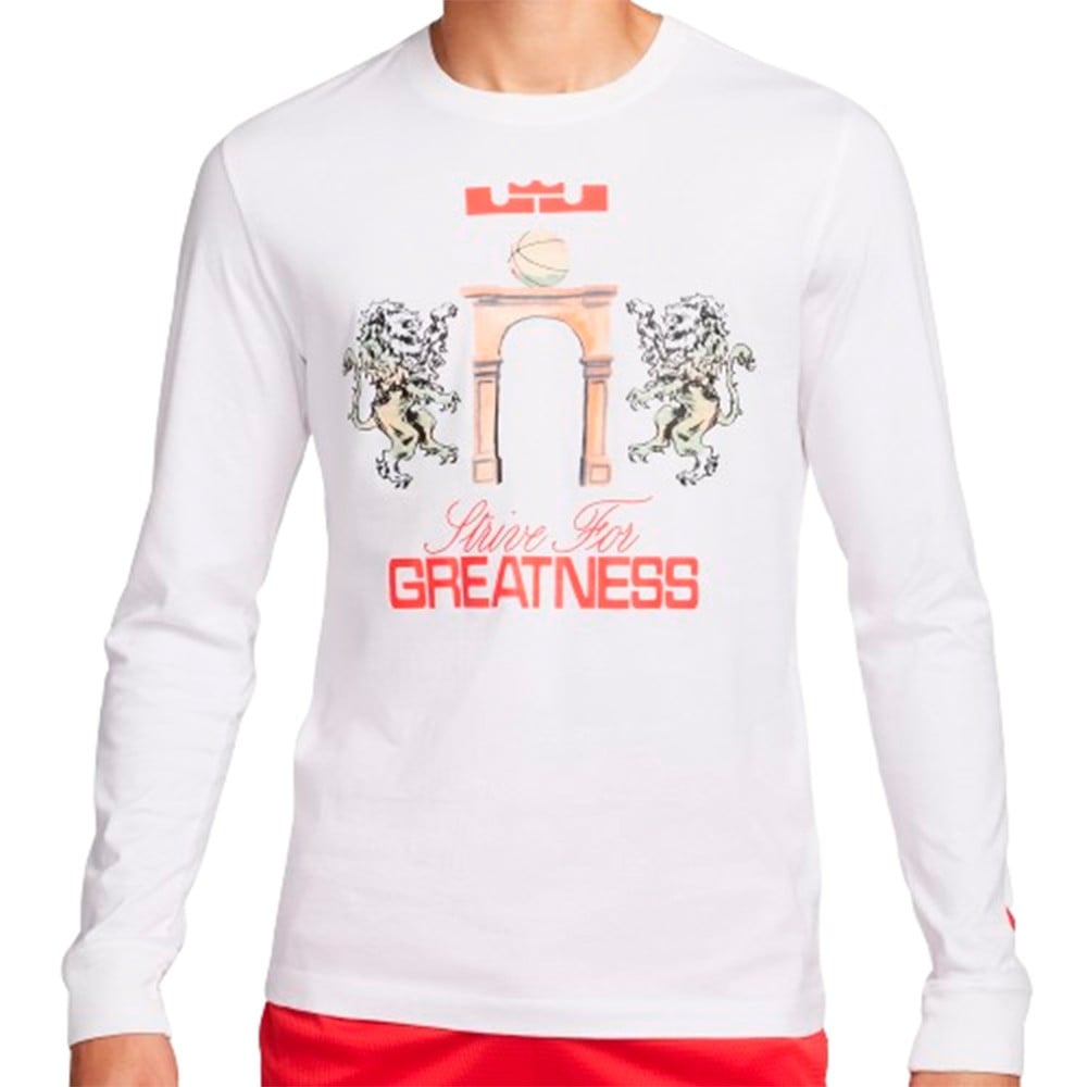 Camiseta Nike Lebron Longsleeve White