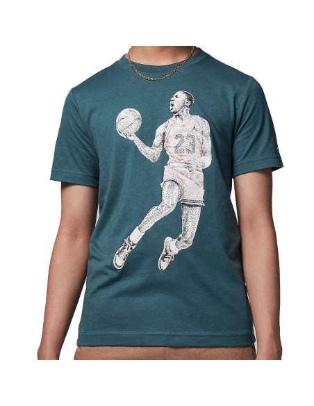 Jordan Acheter T-shirt Junior Dots Graphic Oxidized Green | 24Segons