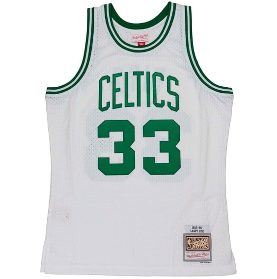 Comprare Larry Bird Boston Celtics 85-86 White Retro Swingman |24Segons