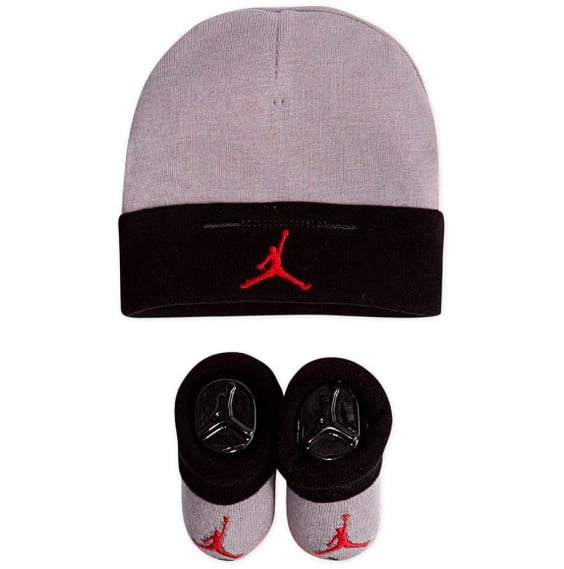 Jordan Acquista il set bebè Cappello e bottie basic grigio | 24Segons