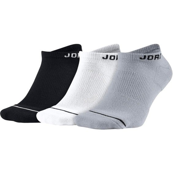 Jordan Comprare calzini Jumpman No Show Bianco Grigio Nero 3P|24Segons