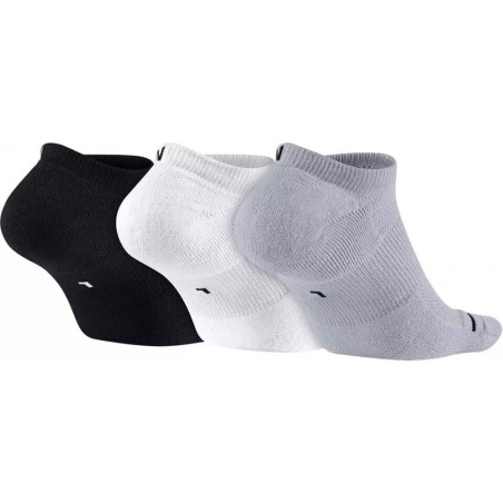 Calcetines Jordan Jumpman No Show White Grey Black 3P