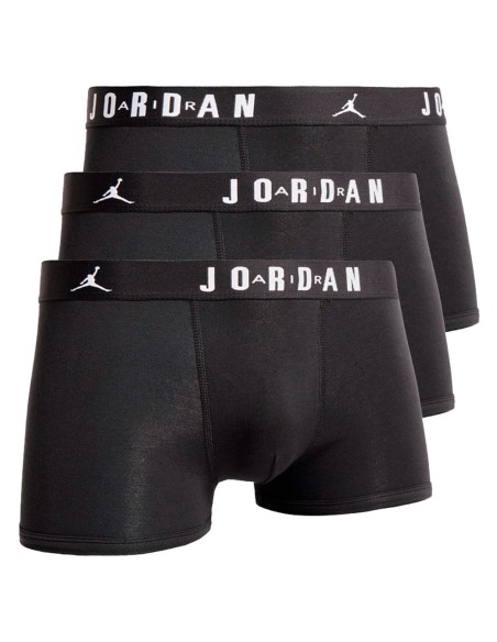 Jordan Acquista Slip Flight Cotone Stretch Nero 3Pk | 24Segons