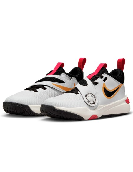 Buy Junior Nike Team Hustle D 11 White Sneakers | 24Segons
