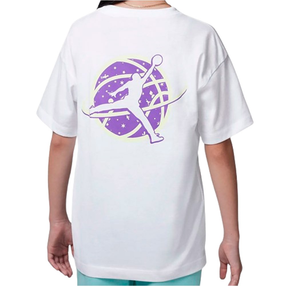 Camiseta Junior Jordan Galaxy Game White