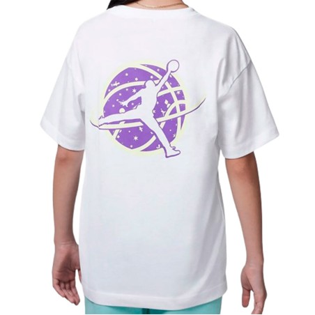 Junior Jordan Galaxy Game White T-Shirt