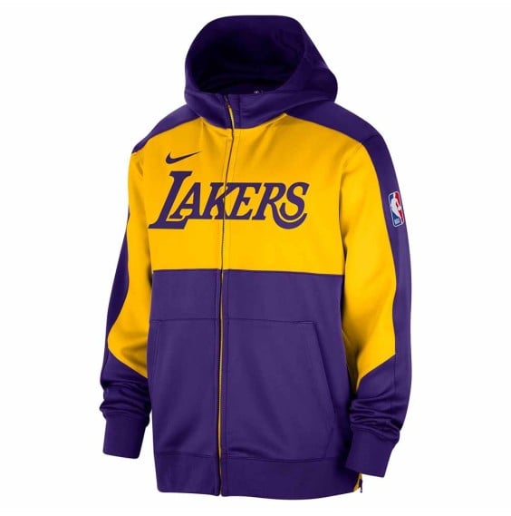 Acquista la felpa Los Angeles Lakers Dri-FIT FZ Showtime |24Segons