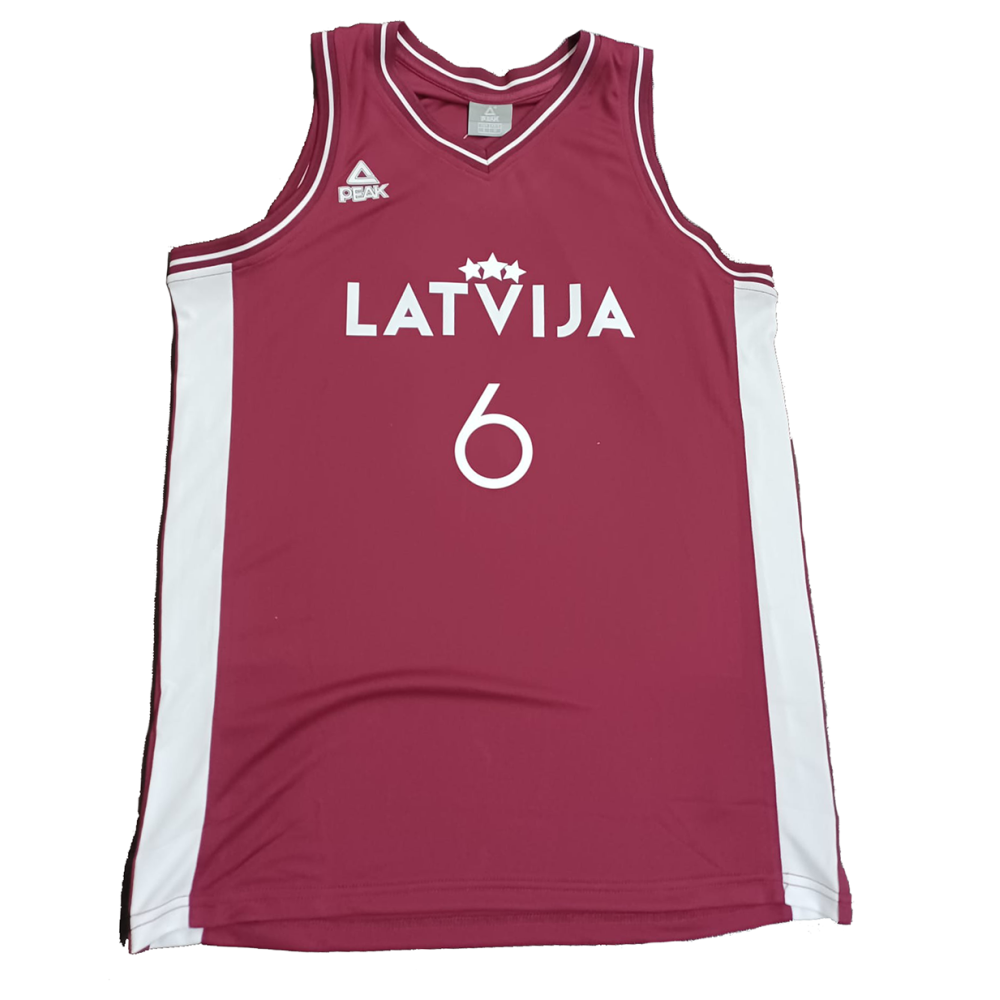 Camiseta Kristaps Porzingis Letonia Olympics 2024 Jersey