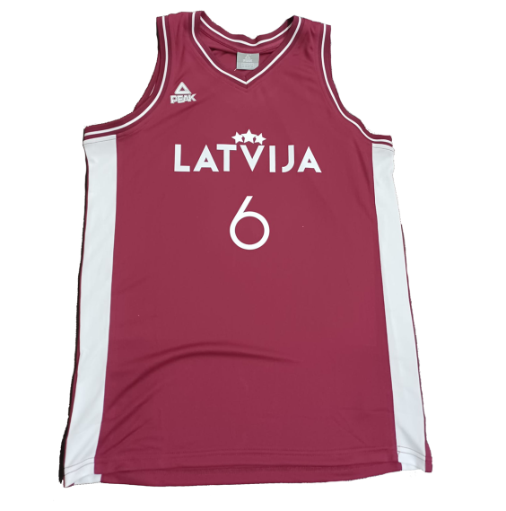 Acquista la maglia di Kristaps Porzingis Latvia Olympics 2024 | 24Segons