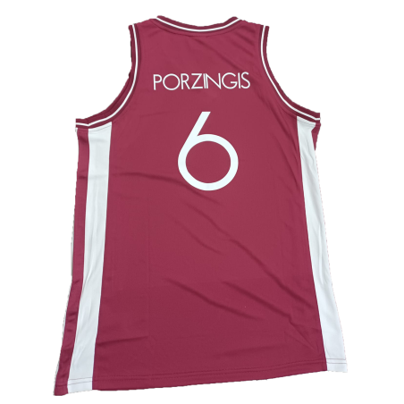 Camiseta Kristaps Porzingis Letonia Olympics 2024 Jersey