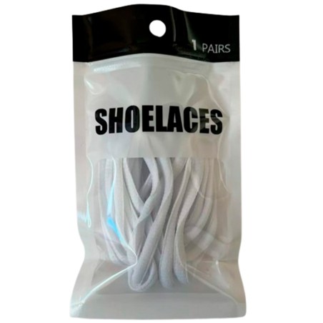 Oval White Shoelaces 160 cm