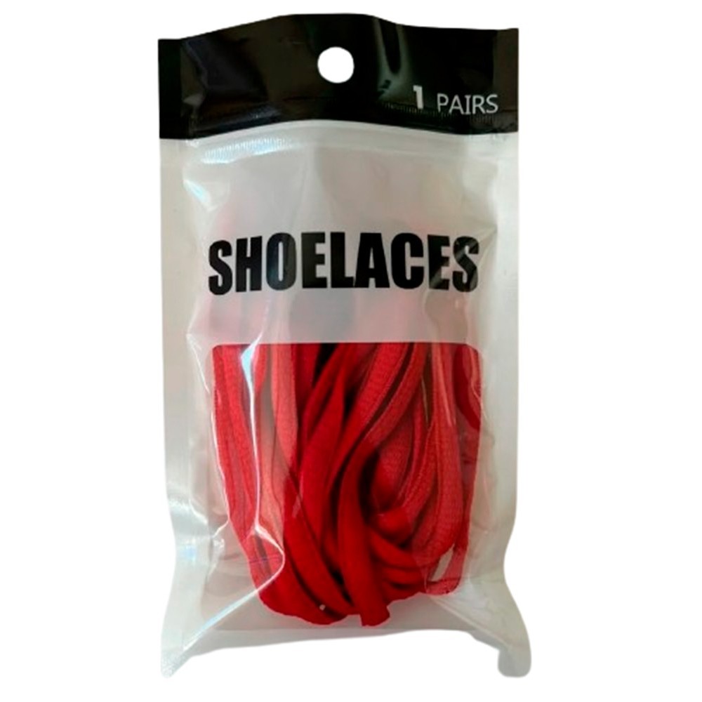 Oval Red Shoelaces 160 cm