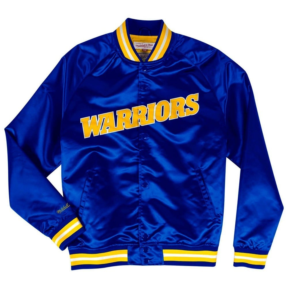 Golden State Warriors Lightweight Satin Navy Jacket